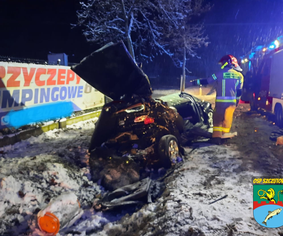 Fatalny wypadek pod Sierpcem! Dwie kobiety nie żyją, dwie w szpitalu. Seat zmiażdżony przez tira [ZDJĘCIA, AKTUALIZACJA]