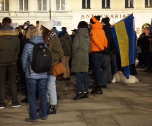 Wojna na Ukrainie. Bydgoszczanie protestowali przeciwko rosyjskiej agresji [ZDJĘCIA]