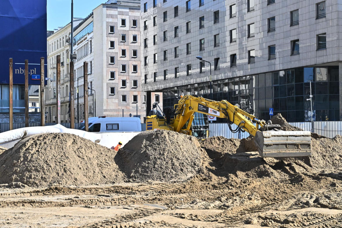 Budowa parkingu podziemnego pod placem Powstańców. Byliśmy pod ziemią 