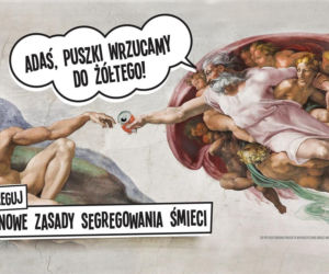 Na podstawie obrazu Stworzenie Adama Michała Anioła