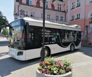 Test autobusu elektrycznego PILEA w Iławie
