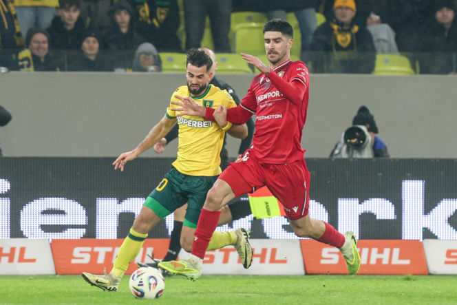 GKS Katowice - Widzew Łódź, zdjęcia kibiców z meczu 20. kolejki PKO BP Ekstraklasy