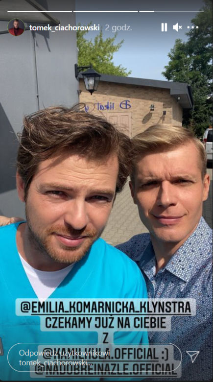 Na dobre i na złe. Szczepan (Kamil Kula), Maks Beger (Tomasz Ciachorowski)