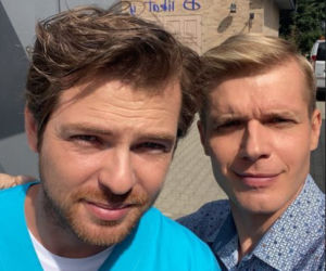Na dobre i na złe. Szczepan (Kamil Kula), Maks Beger (Tomasz Ciachorowski)