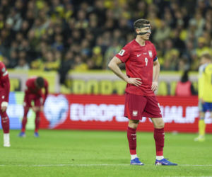 Robert Lewandowski w czarnej masce