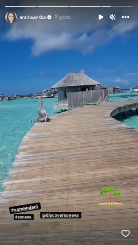 Agnieszka Radwańska na Malediwach