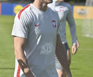 Reprezentacja Polski trenuje przed meczem Polska - Rumunia