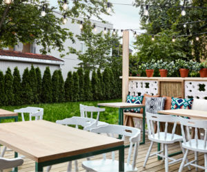 Wnętrze ekologicznej restauracji w Norwegii