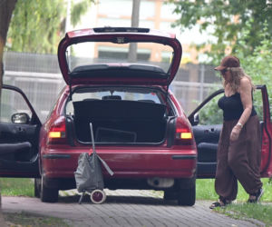 Agnieszka Perepeczko wystroiła się na bazar