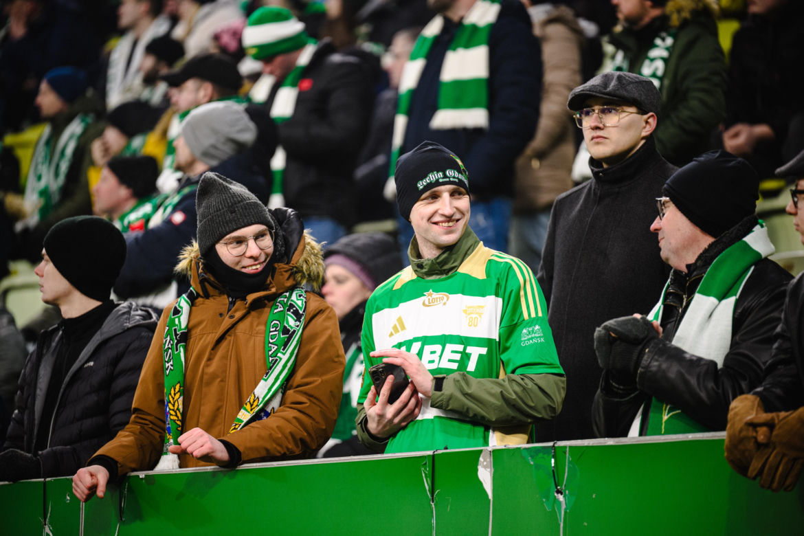 Lechia Gdańsk - Cracovia, zdjęcia kibiców z meczu 20. kolejki PKO BP Ekstraklasy
