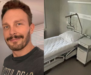 Operacja gwiazdy M jak miłość w takich warunkach! Sławek Uniatowski pokazał jakie specjalne łóżko dostał w szpitalu - WIDEO