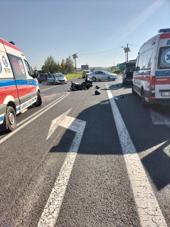 Groźny wypadek w miejscowości Krzewie Wielkie  