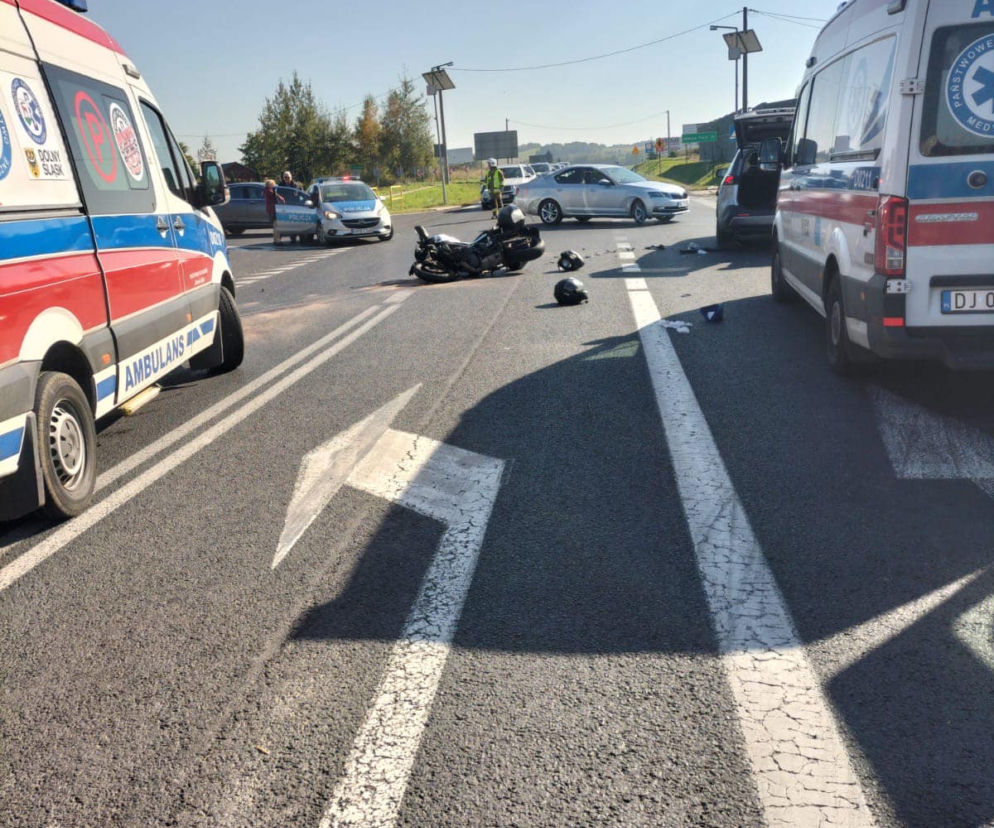 Groźny wypadek w miejscowości Krzewie Wielkie  