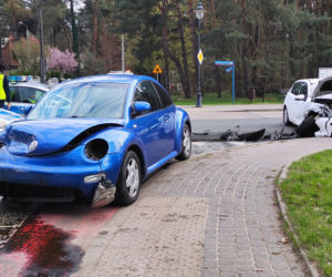 Robert Chojnacki miał wypadek samochodowy 