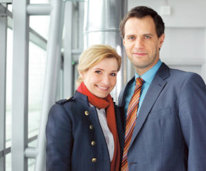 M jak miłość odc. 999. Małgosia (Joanna Koroniewska), Michał Łagoda (Paweł Okraska)