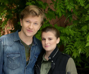 M jak miłość po wakacjach 2019. Łukasz (Jakub Józefowicz), Katia (Joanna Jarmołowicz)