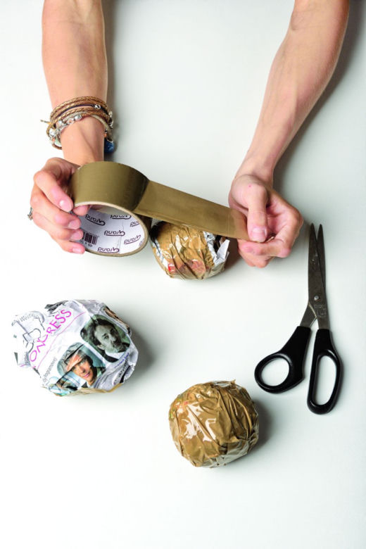 Dekoracyjne jabłka z papier-mâché