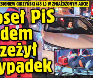 Poseł PiS cudem przeżył wypadek