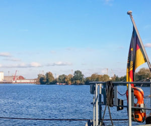 Niemiecki niszczyciel min zacumował w Szczecinie
