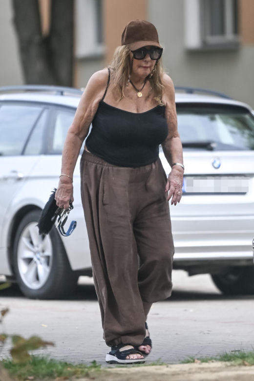 Agnieszka Perepeczko wystroiła się na bazar