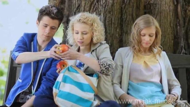 M jak MIŁOŚĆ. Łukasz (Adrian Żuchewicz), Ala (Katarzyna Ptasińska), Karolina (Aleksandra Kusio)