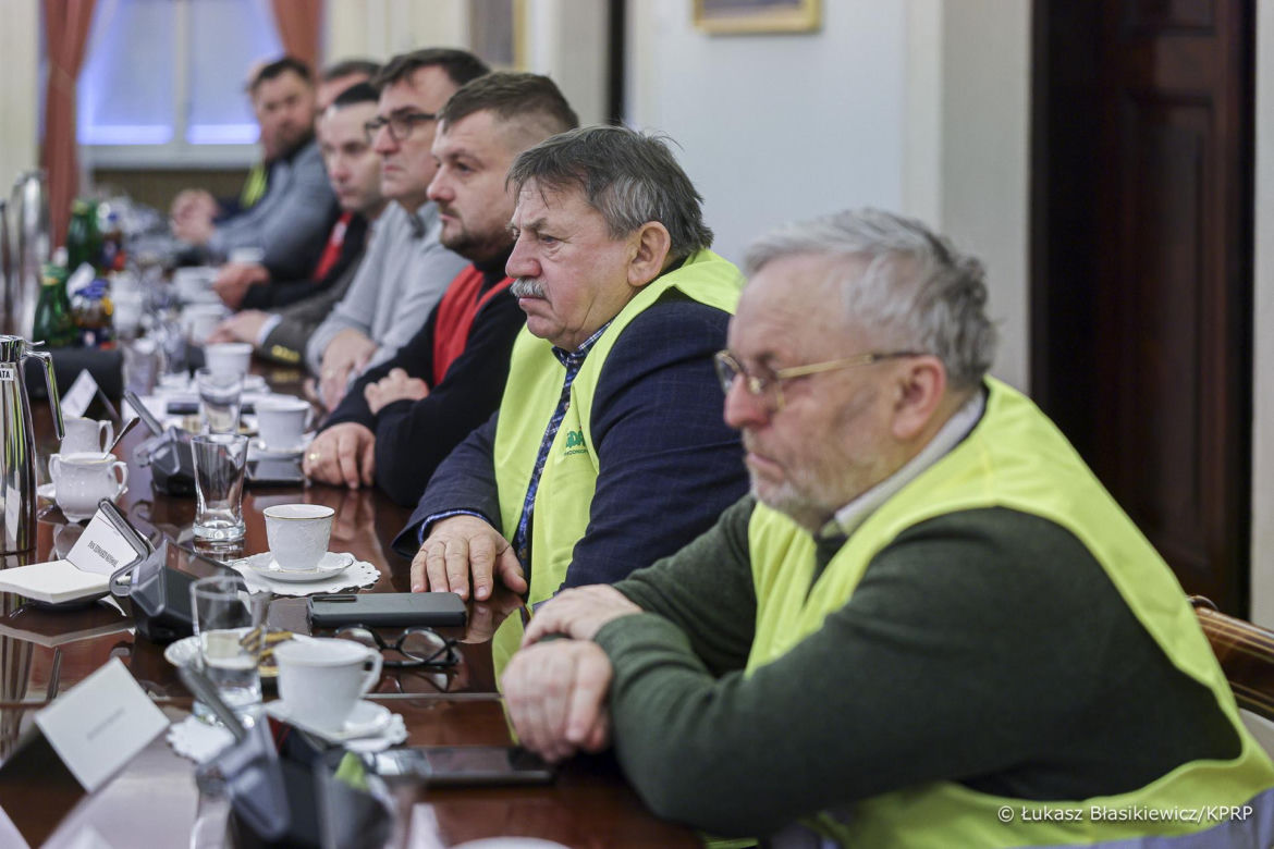 Prezydent Nawrocki rozmawia z rolnikami w Warszawie