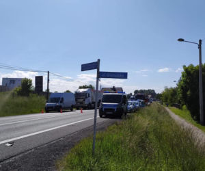 Dramatyczny wypadek na trasie Kraków-Olkusz