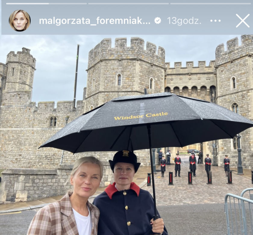 Małgorzata Foremniak żegna królową Elżbietę pod Windsor