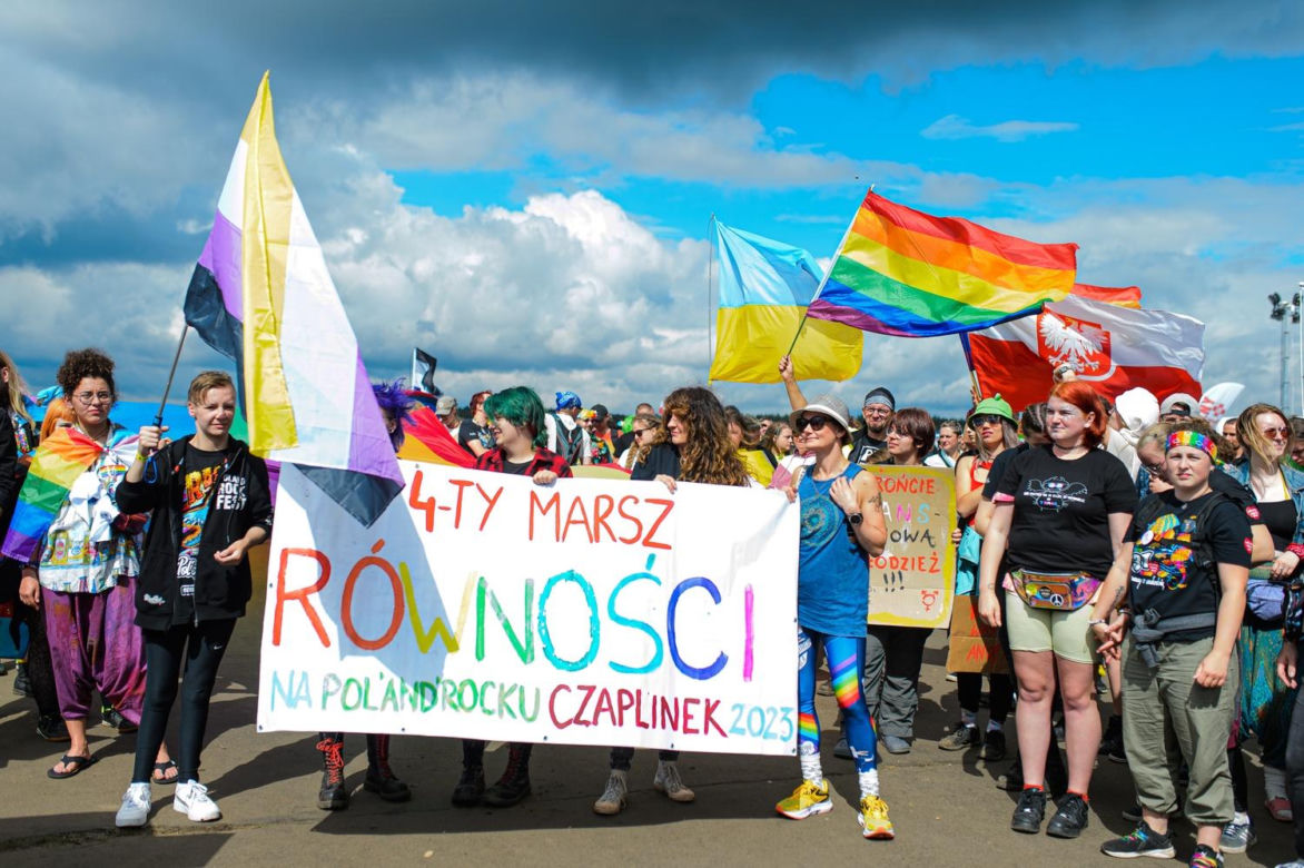 Marsz Równości na Pol’and’Rock Festival 2023