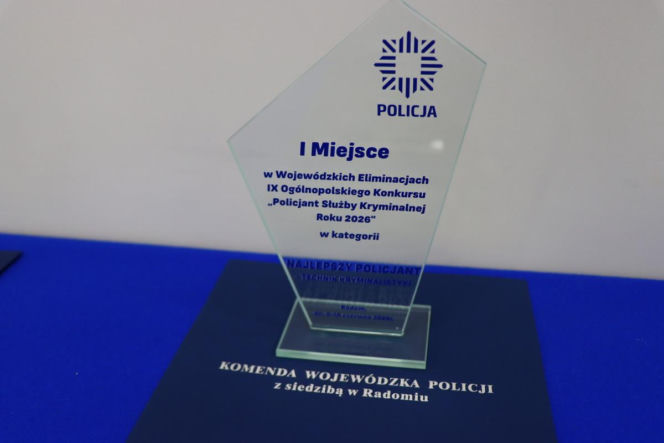 Mateusz Piątek z Siedlec najlepszym technikiem kryminalistyki na Mazowszu!