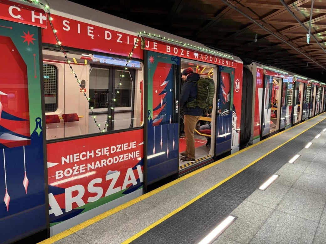 Świąteczny pociąg metra