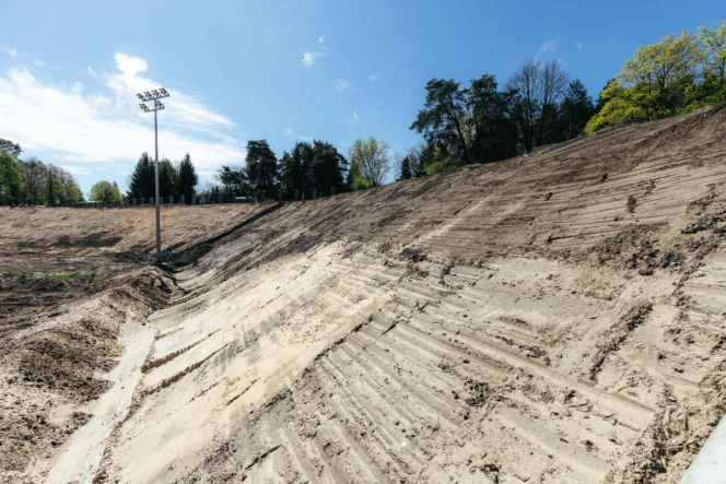 Remont stadionu Granatu w Skarżysku-Kamiennej