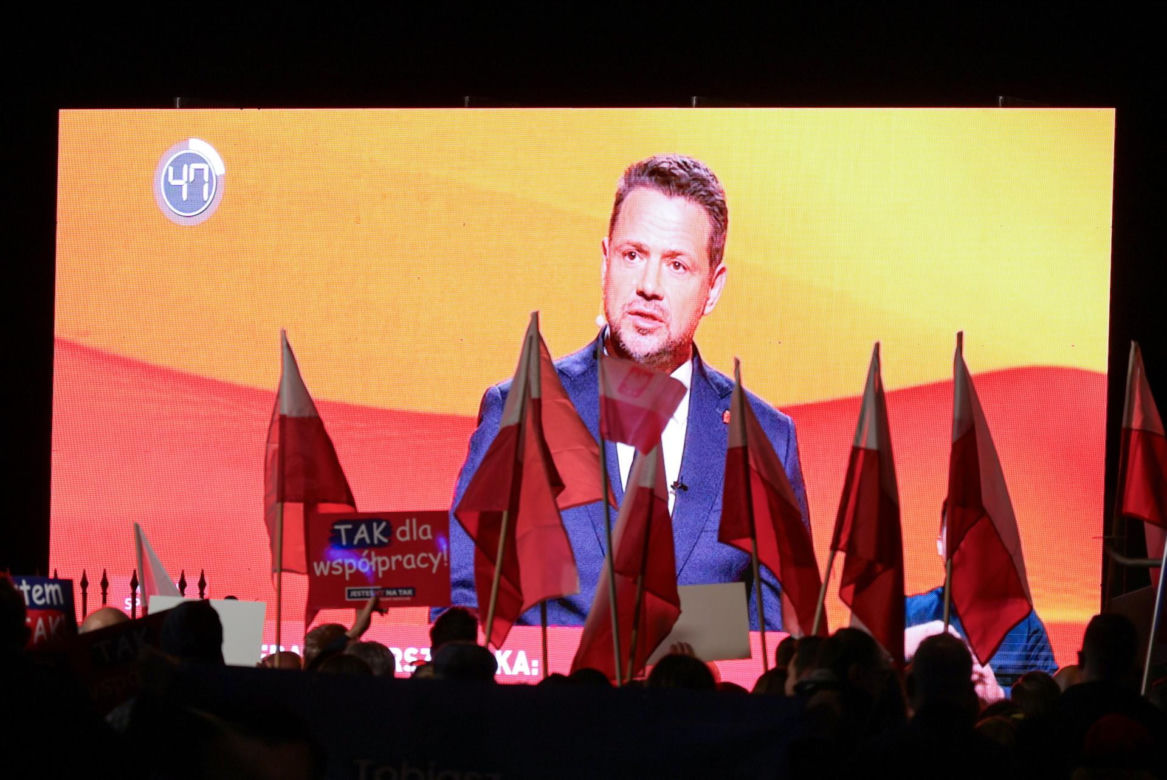Siedziba TVP przy ul. Woronicza. Przedwyborcza debata kandydatów na prezydenta Warszawy