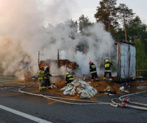 Ogromny pożar na A2