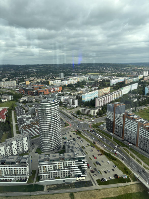Byliśmy 40, piętrze najwyższego budynku mieszkalnego w Polsce. Widok jest niesamowity