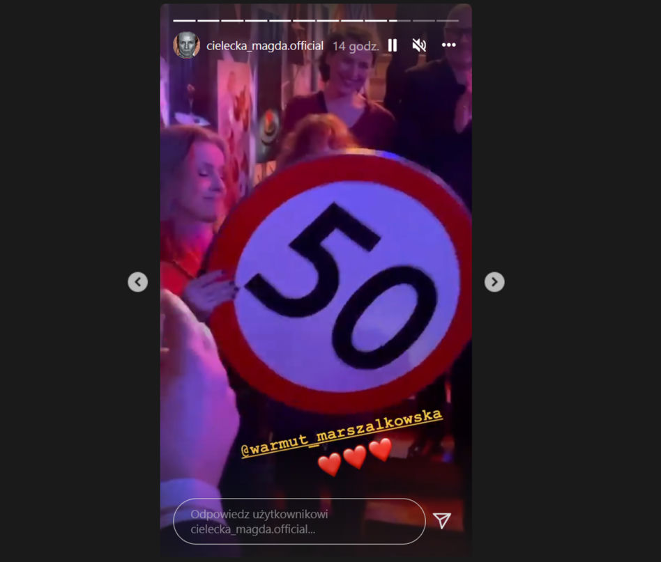 Cielecka skończyła 50 lat i urządziła huczną imprezę 
