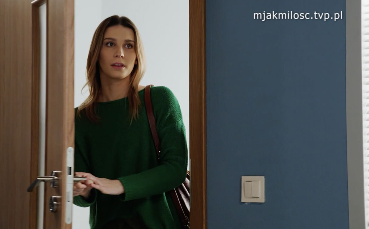 M jak miłość. Justyna (Magdalena Wieczorek), siostra Kasi