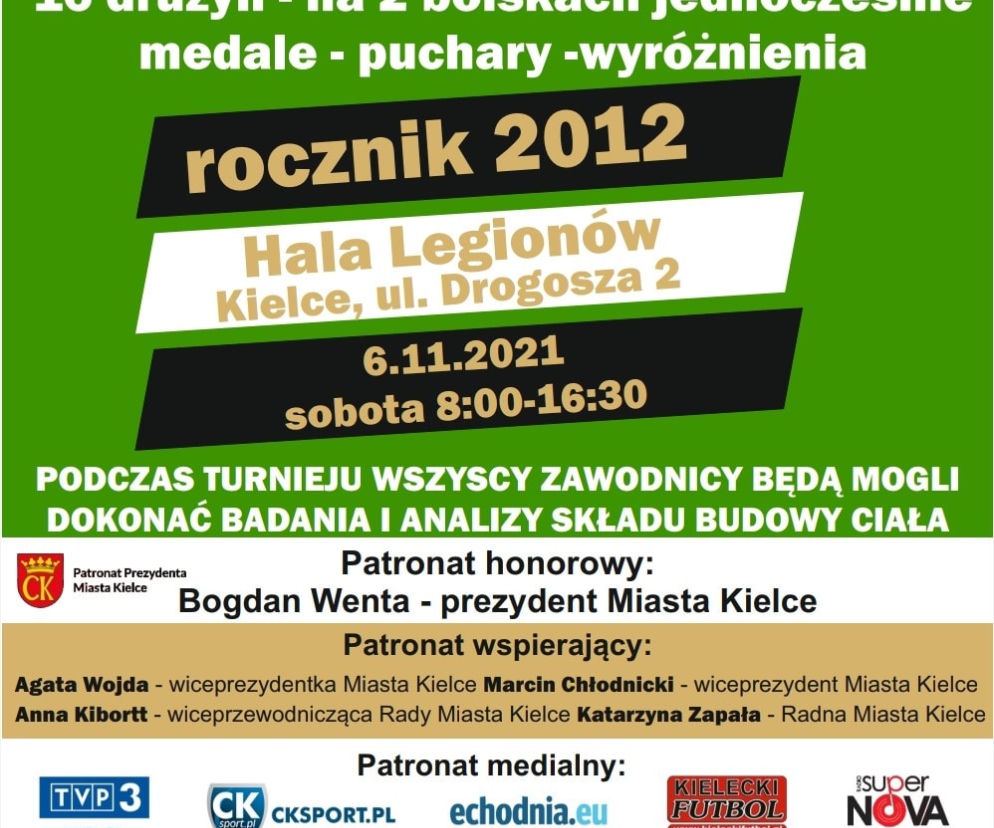 Turniej piłkarski w Hali Legionów. Na boisku zmierzą się dzieci