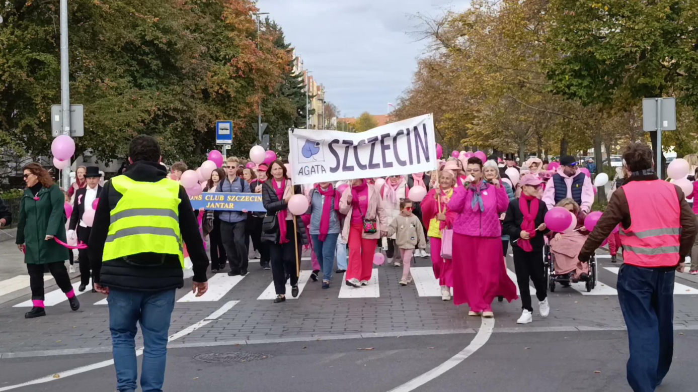 Marsz Różowej Wstążki w Szczecinie