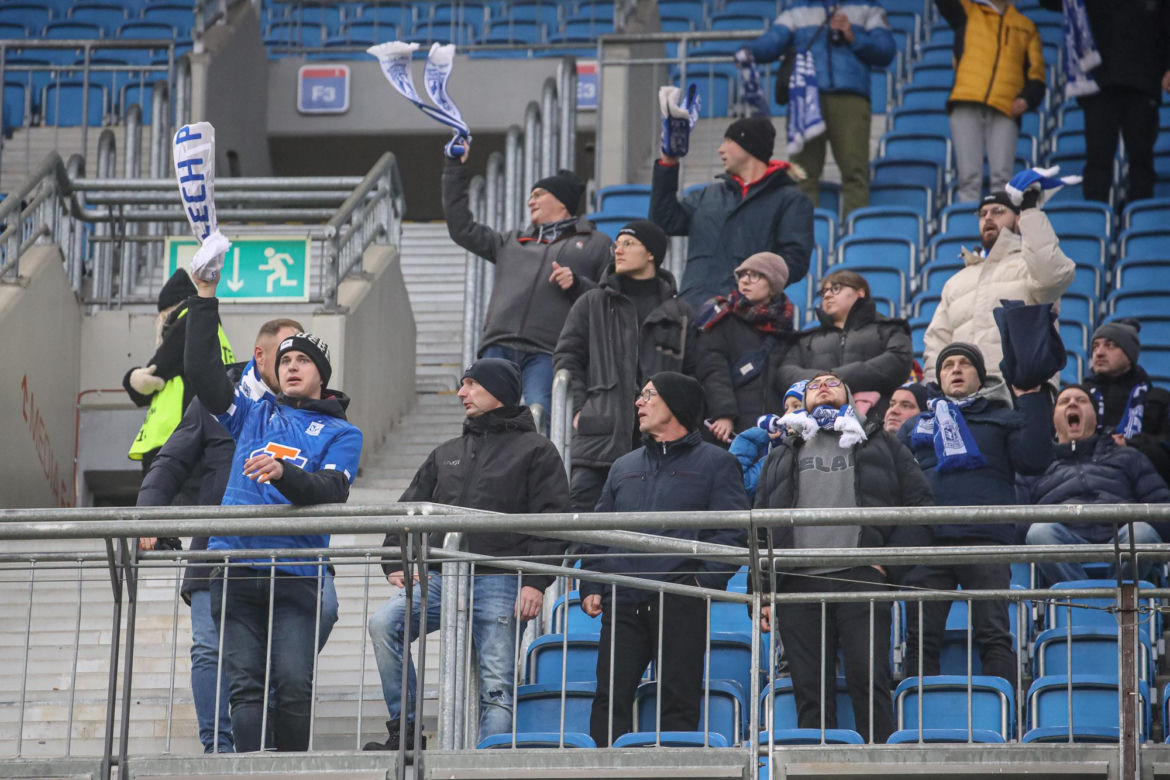  Tak bawili się kibice na meczu Lech Poznań - Piast Gliwice