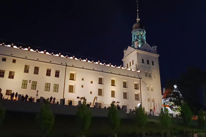 Nowa iluminacja Zamku Książąt Pomorskich w Szczecinie