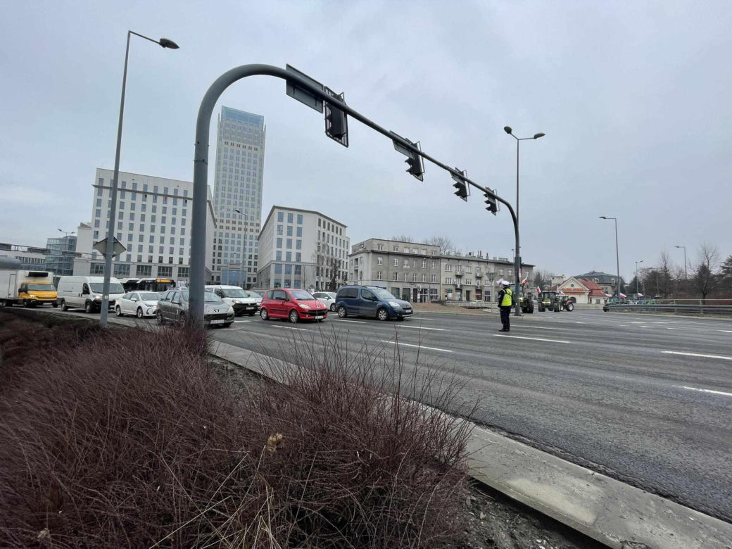 Strajk rolników w Krakowie
