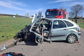 Wypadek w powiecie kościańskim