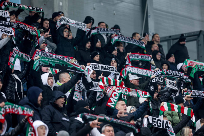 Piast Gliwice - Legia Warszawa, zdjęcia kibiców i zawodników z meczu 18. kolejki PKO BP Ekstraklasy