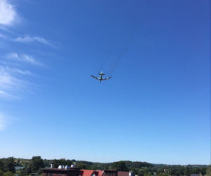 Samolot AWACS nad Krakowem
