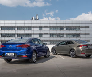Toyota Corolla Sedan 1.8 Hybrid 122 KM e-CVT vs Hyundai Elantra Style 1.6 MPI 6MT