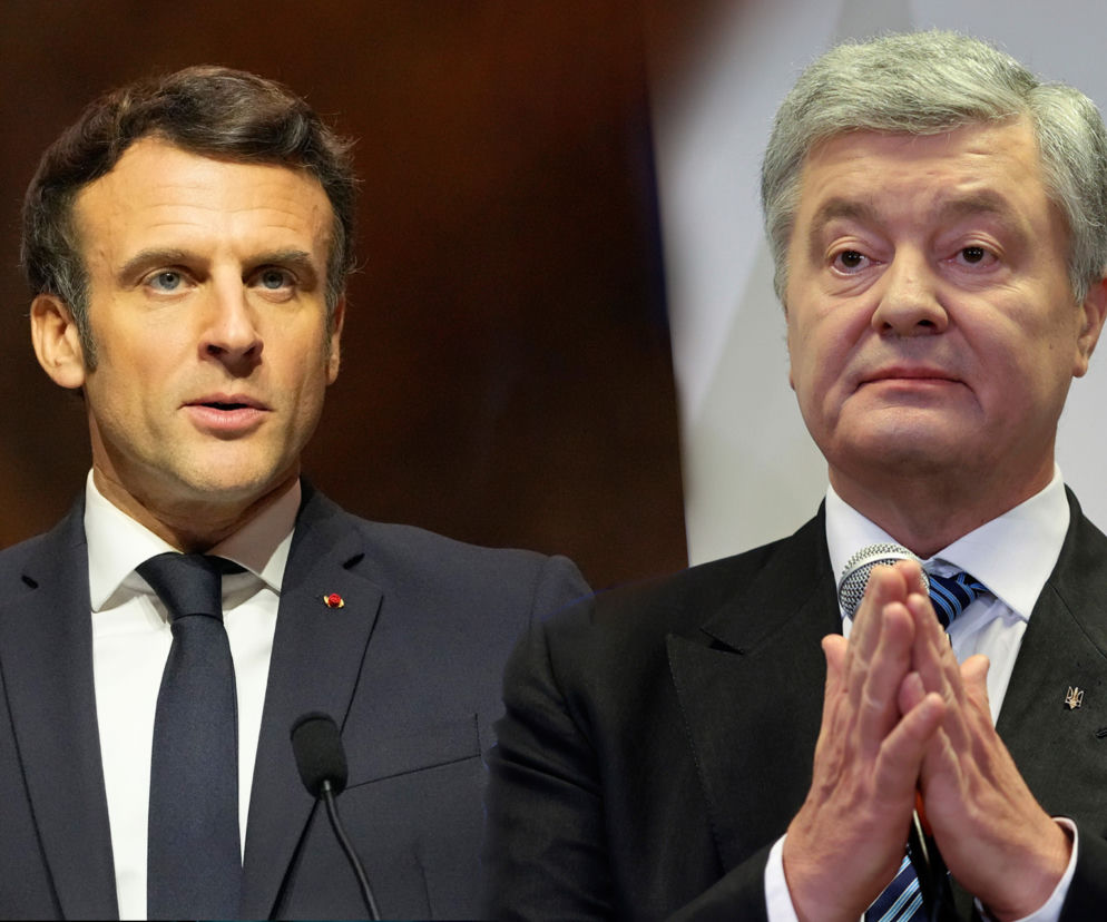 Macron, Poroszenko