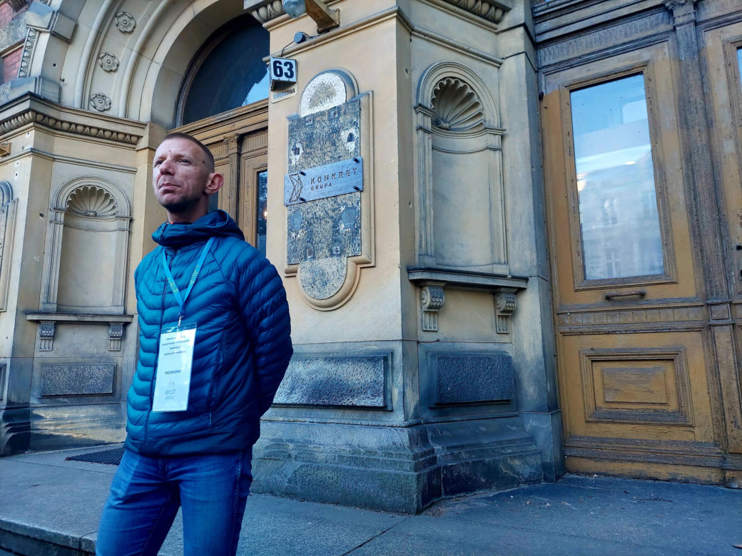 Spacer po siedzibie Dyrekcji Pruskiej Kolei Wschodniej w Bydgoszczy.