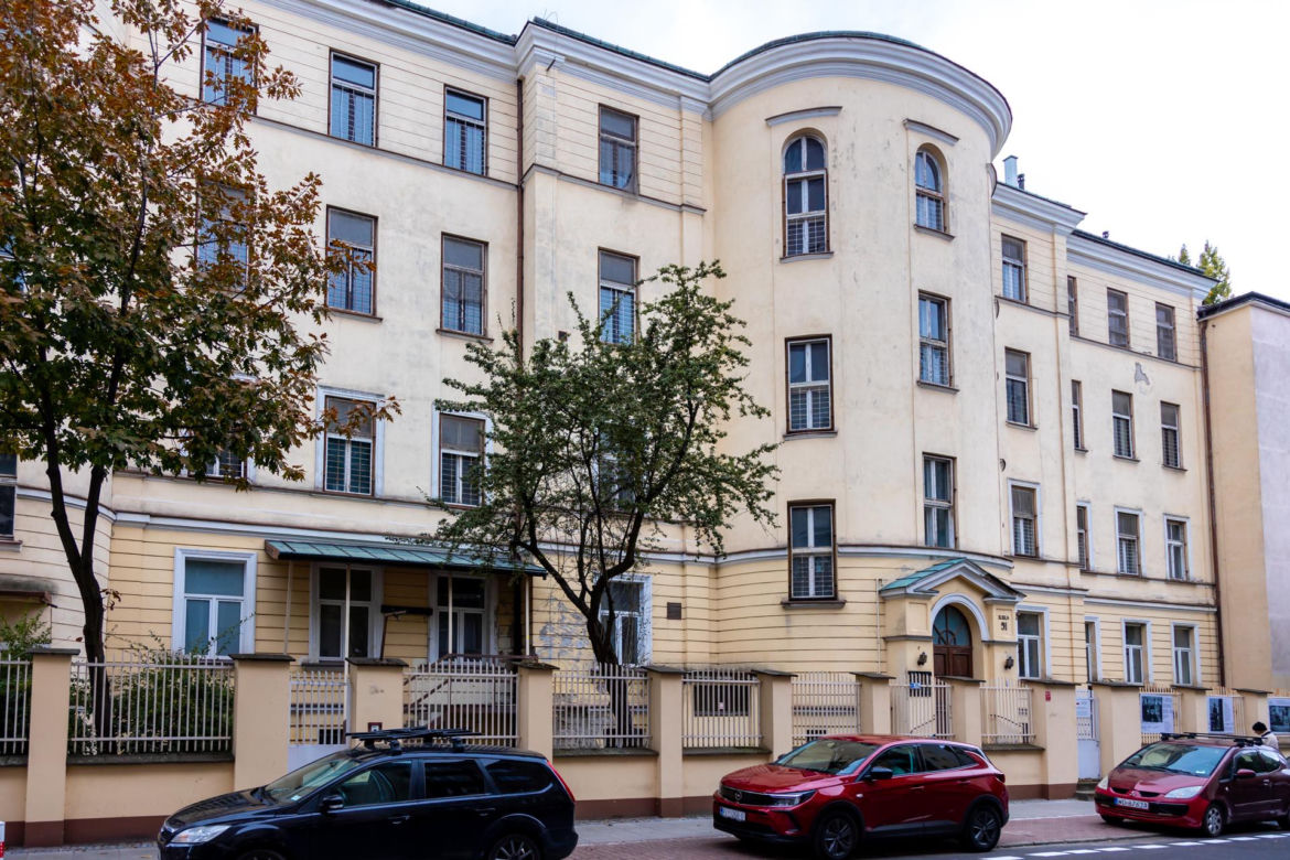 Nowa siedziba Muzeum Getta Warszawskiego – widok ogólny od ul. Siennej