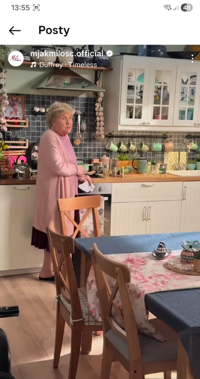 M jak miłość na planie nowy sezon po wakacjach. Barbara (Teresa Lipowska)